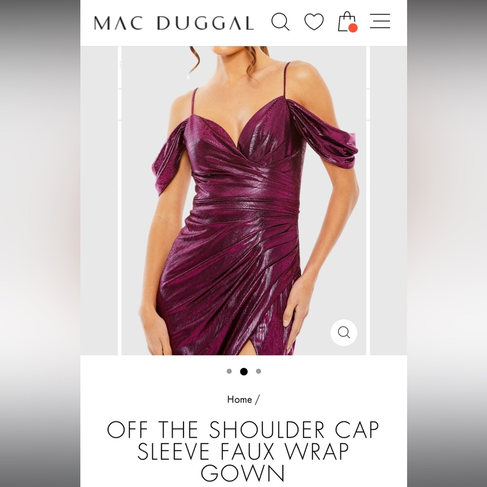 Mac duggal hot pink women’s gown size 16/18